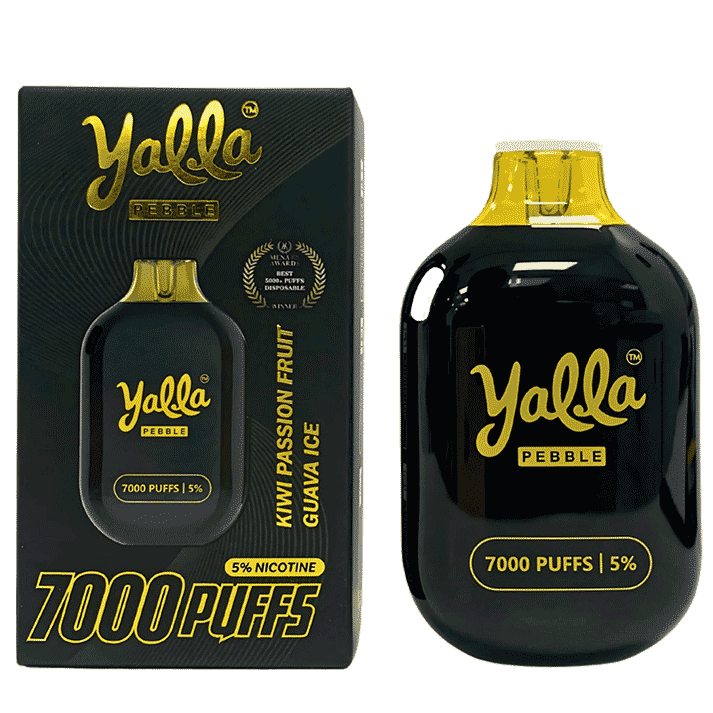 YALLA DISPOSABLE 7000 PUFFS-KIWI PASSION FRUIT GUAVA ICE