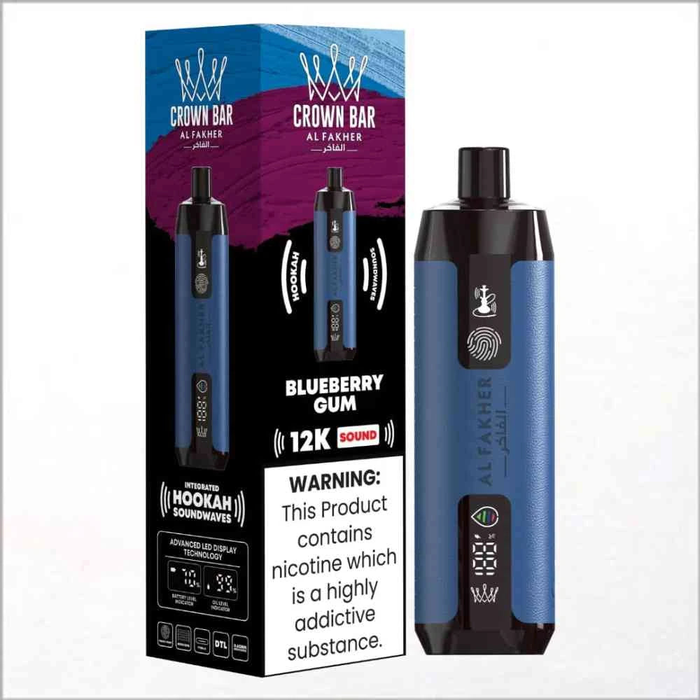 AL FAKHER CROWN BAR 12K PUFFS DISPOSABLE VAPE WITH INTEGRATED HOOKAH SOUNDWAVES - MrVapora.pk