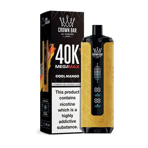 AL FAKHER MEGA MAX 40K CROWN BAR DISPOSABLE 6MG - MrVapora.pk