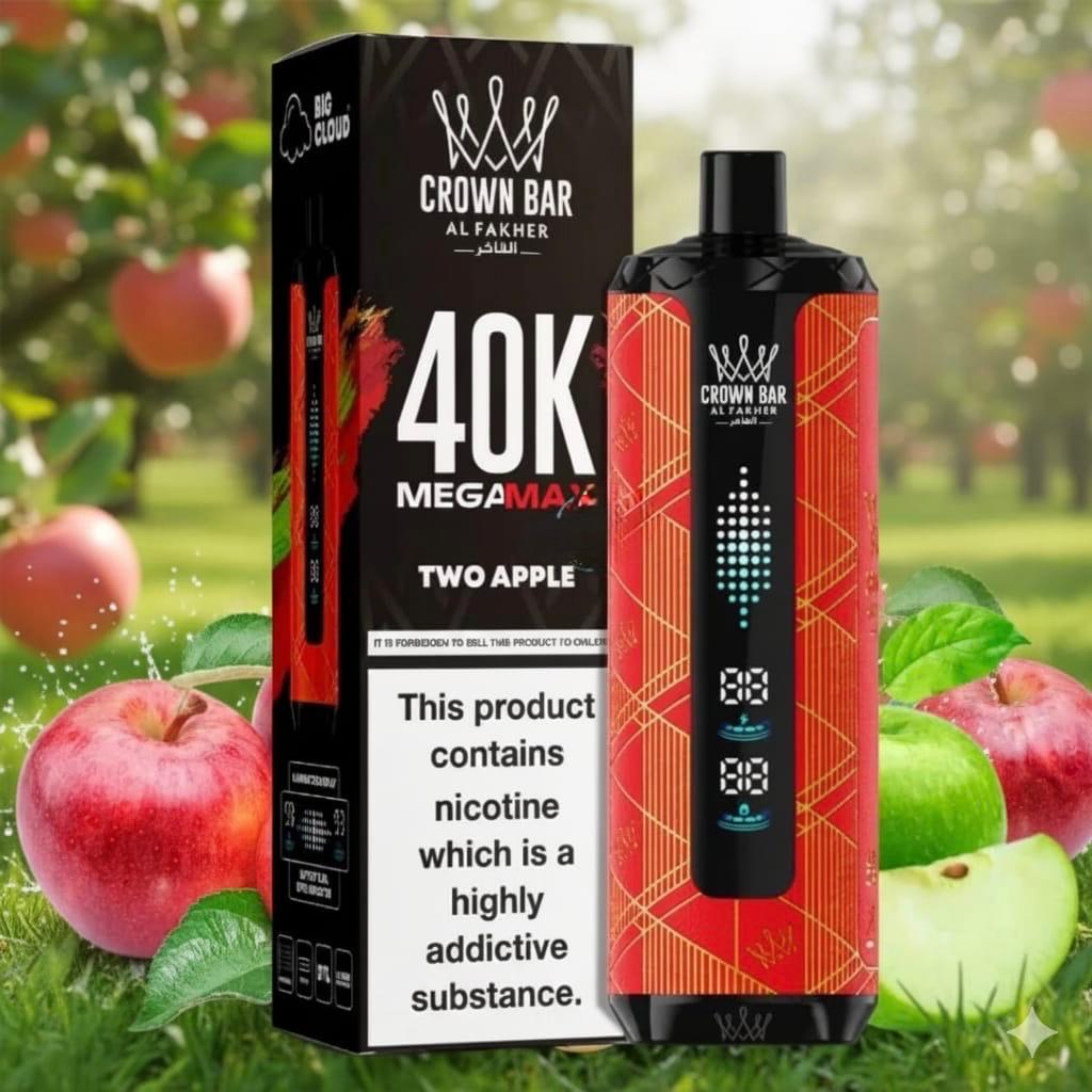 AL FAKHER MEGA MAX 40K CROWN BAR DISPOSABLE 6MG - MrVapora.pk