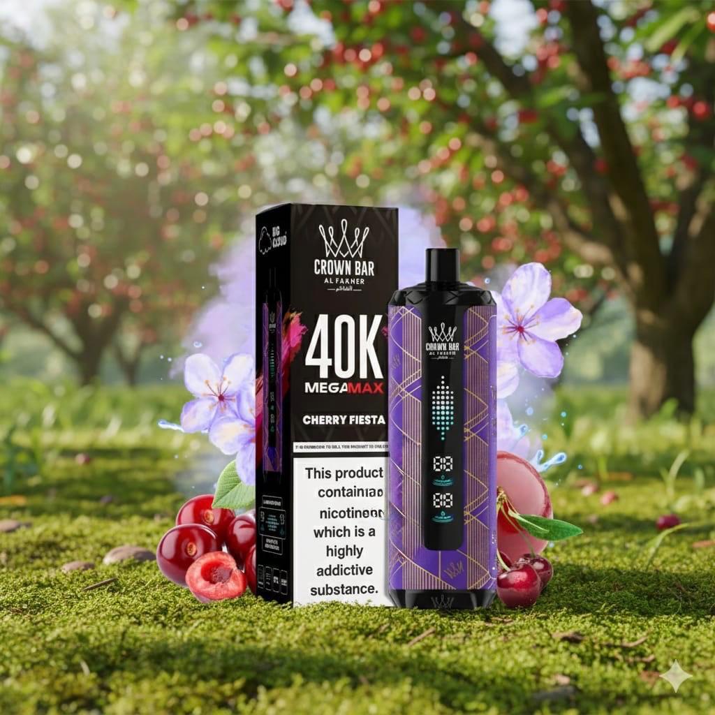 AL FAKHER MEGA MAX 40K CROWN BAR DISPOSABLE 6MG - MrVapora.pk