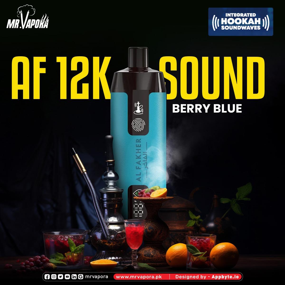 Al Fakher Crown Bar 12k Puffs Disposable Vape with Integrated Hookah Soundwaves - MrVapora.pk