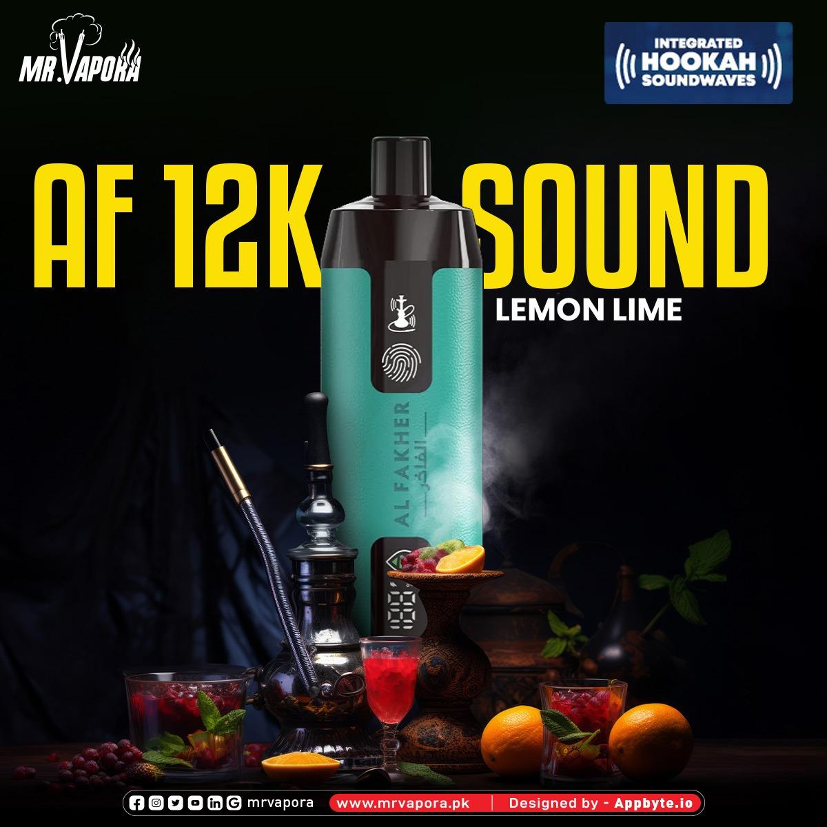 Al Fakher Crown Bar 12k Puffs Disposable Vape with Integrated Hookah Soundwaves - MrVapora.pk