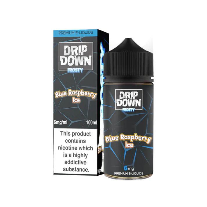 BLUE RASPBERRY ICE 100ML - DRIP DOWN FROSTY - MrVapora.pk