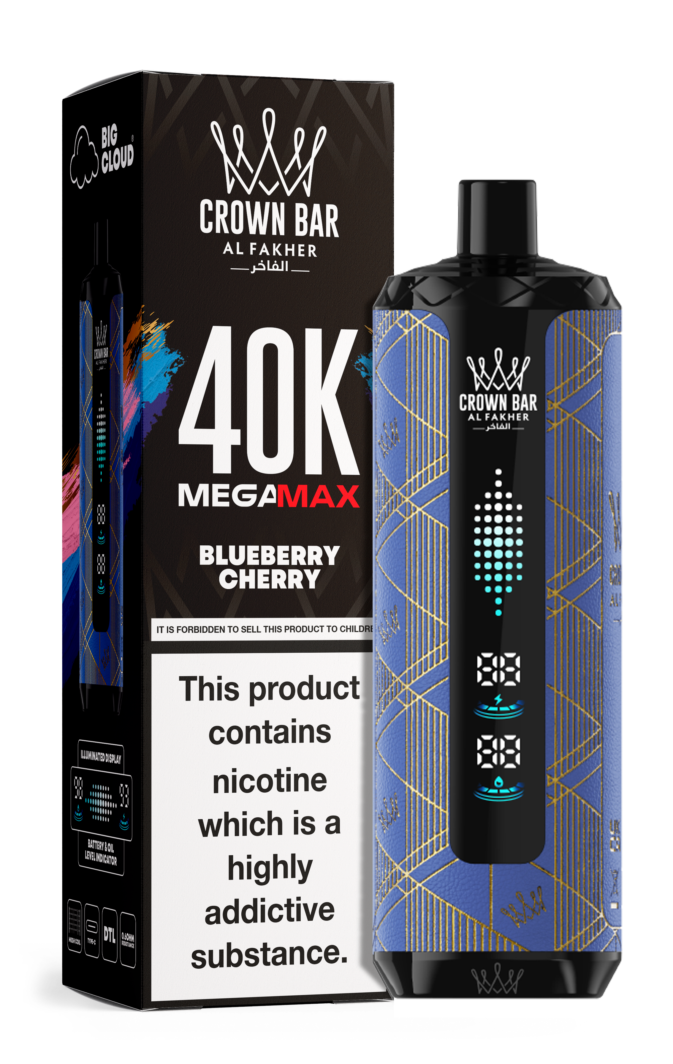 AL FAKHER MEGA MAX 40K CROWN BAR DISPOSABLE 6MG
