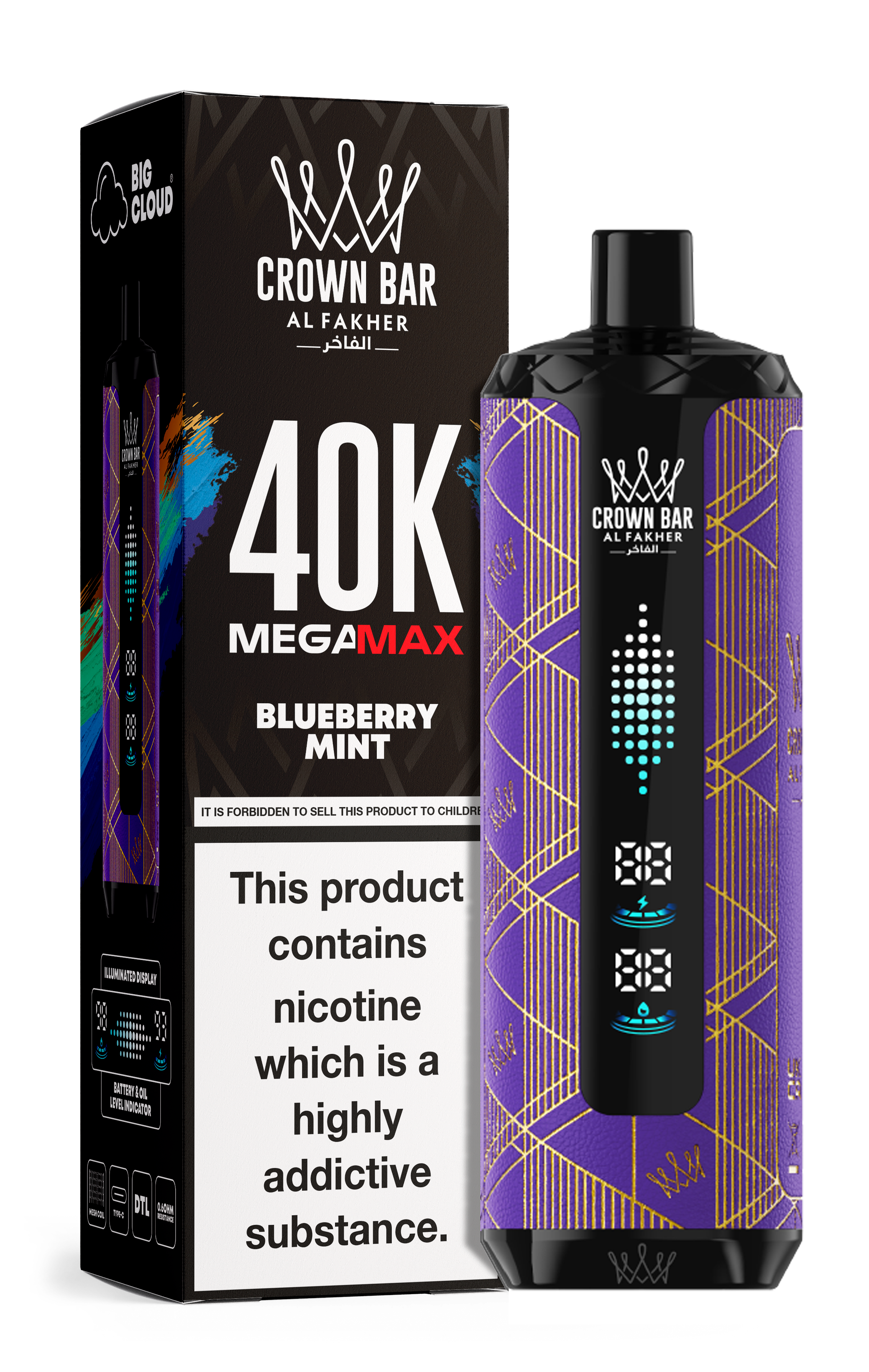 AL FAKHER MEGA MAX 40K CROWN BAR DISPOSABLE 6MG
