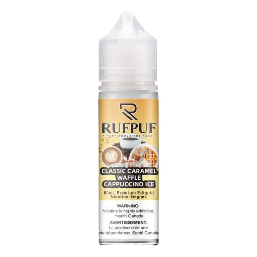 CARAMEL WAFFLE CAPPUCCINO ICE 3MG,6MG 60ML - RUFPUF CLASSIC - MrVapora.pk