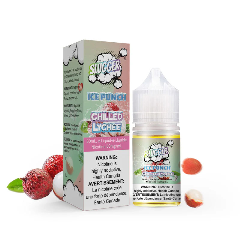 SLUGGER CHILLED LYCHEE PUNCH SERIES 20MG,35MG,50MG 30ML - MrVapora.pk