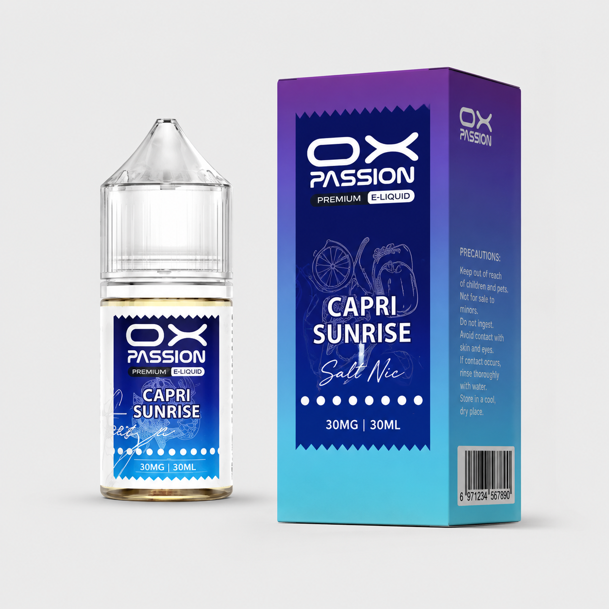 CAPRI SUNRISE 30ML- OX PASSION SALT BY OXVA