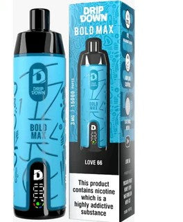 DRIP DOWN BOLD MAX DISPOSABLE 15000 PUFFS - MrVapora.pk