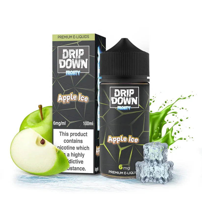 DRIP DOWN FROSTY APPLE ICE 100ML - MrVapora.pk