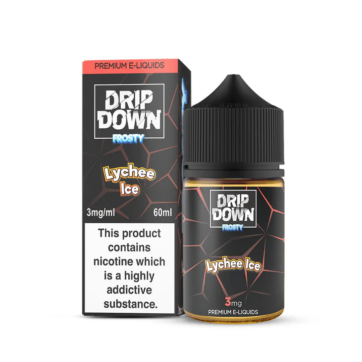 DRIP DOWN FROSTY LYCHEE ICE 60ML 12MG - MrVapora.pk