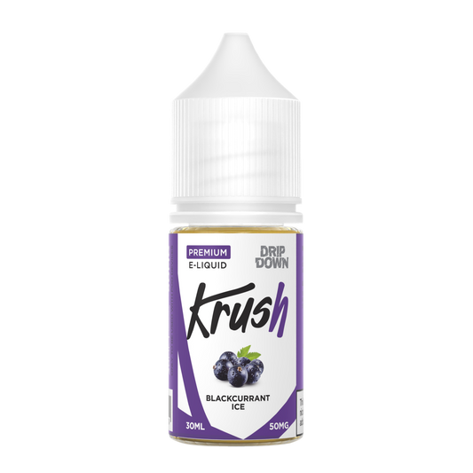 DRIP DOWN KRUSH SERIES BLACKCURRANT ICE 30MG,50MG - 30ML - MrVapora.pk