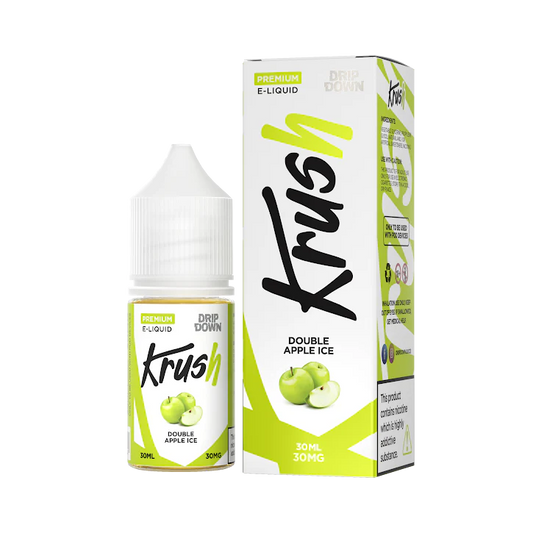 DRIP DOWN KRUSH SERIES DOUBLE APPLE ICE 30MG,50MG - 30ML - MrVapora.pk