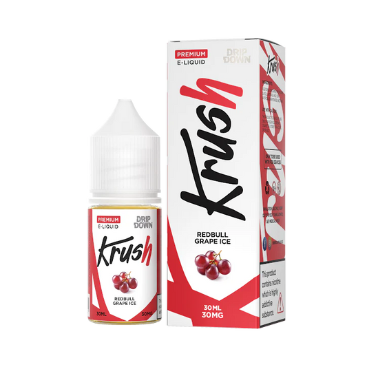 DRIP DOWN KRUSH SERIES REDBULL GRAPE ICE 30MG,50MG - 30ML - MrVapora.pk