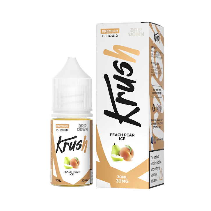 DRIP DOWN KRUSH SERIES PEACH PEAR ICE 30ML - MrVapora.pk