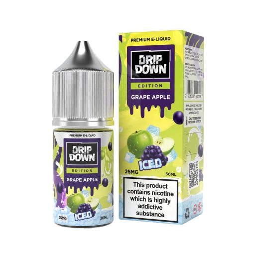 Drip Down Iced Series Grape Apple Ice 30ml (25/50 mg) - MrVapora.pk