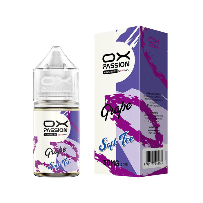 GRAPE ICE 30ML - OX PASSION SOFT ICE - MrVapora.pk