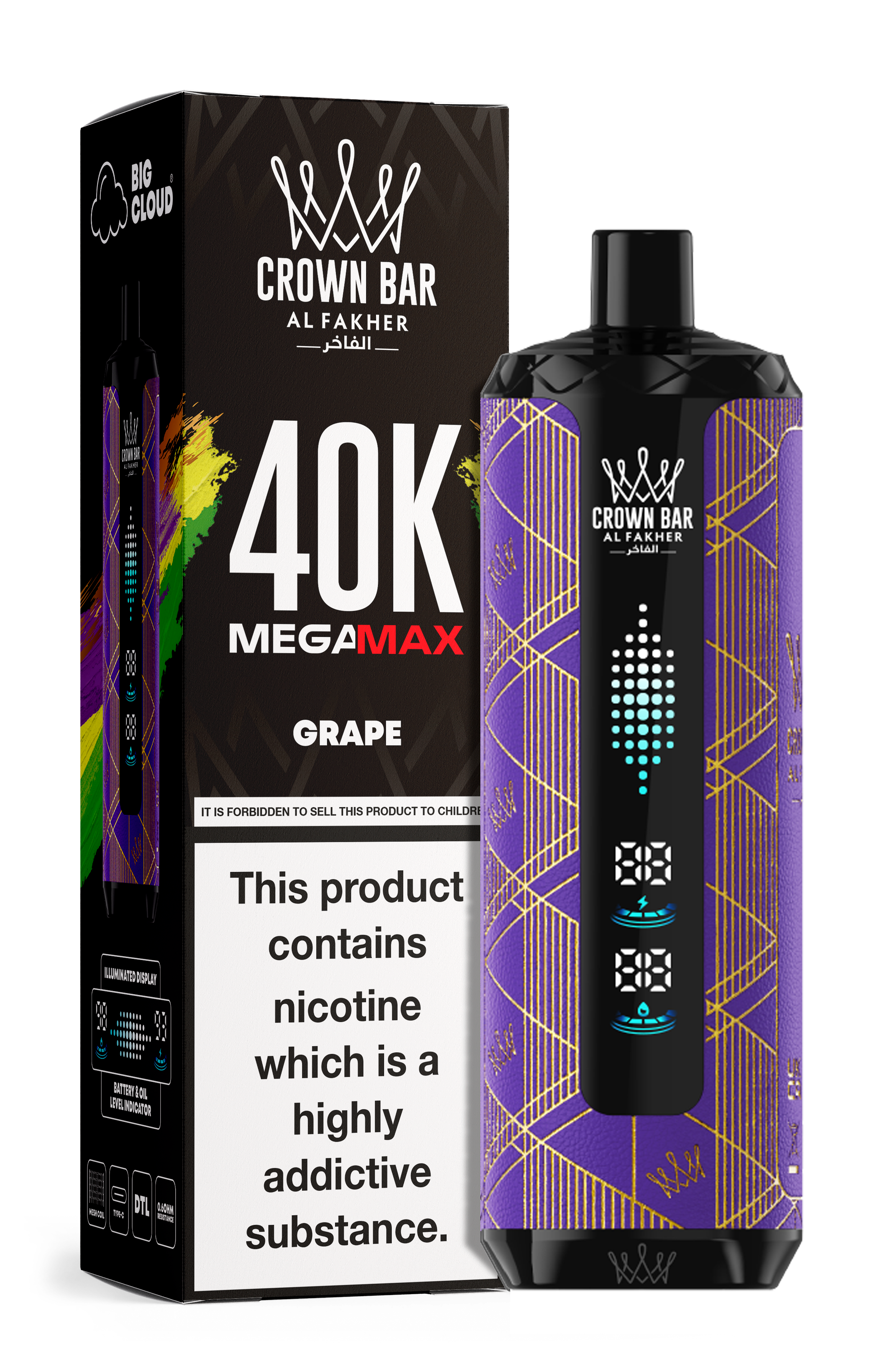 AL FAKHER MEGA MAX 40K CROWN BAR DISPOSABLE 6MG