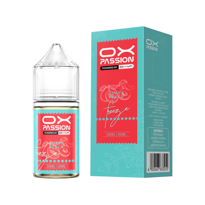 GUAVA PEACH ICE 30ML- OX PASSION SALT BY OXVA - MrVapora.pk