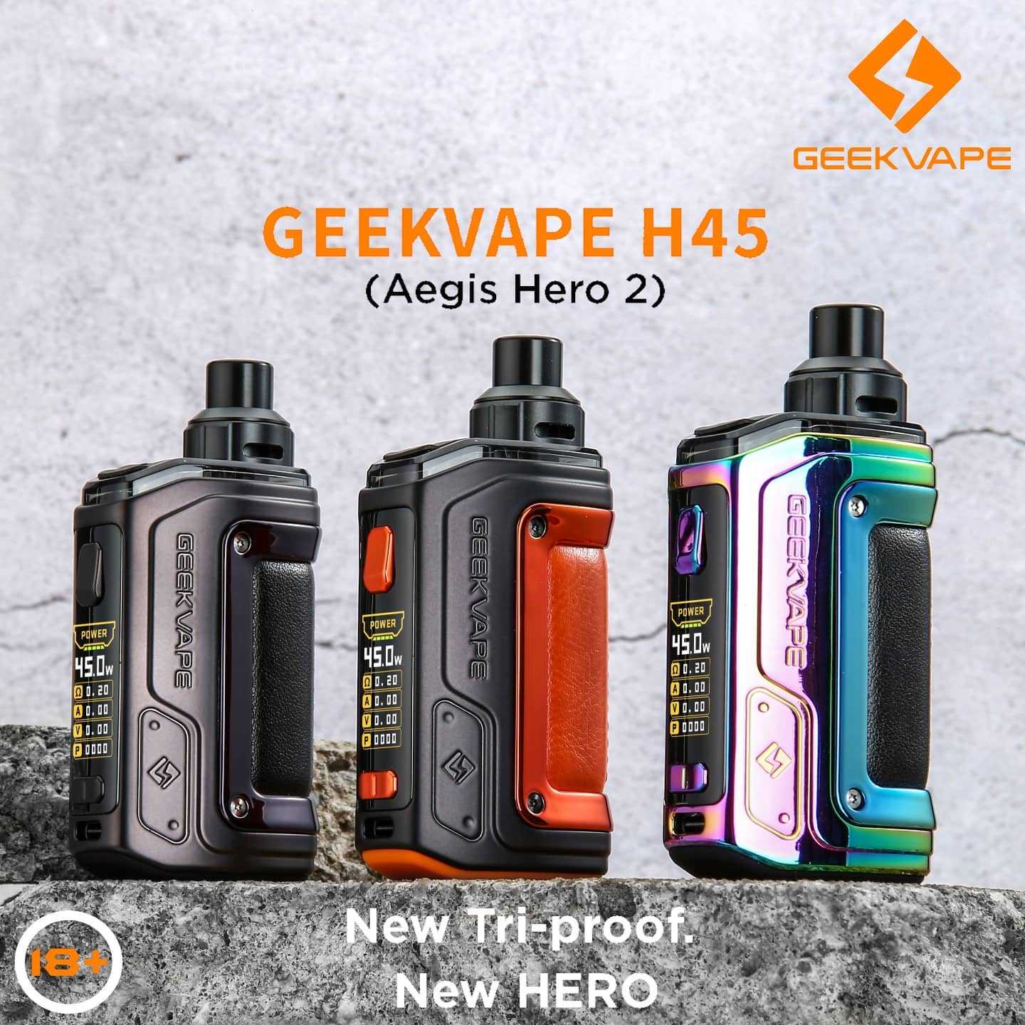 Geekvape H45 (Aegis Hero 2) Pod Mod Kit 1400mah - MrVapora.pk
