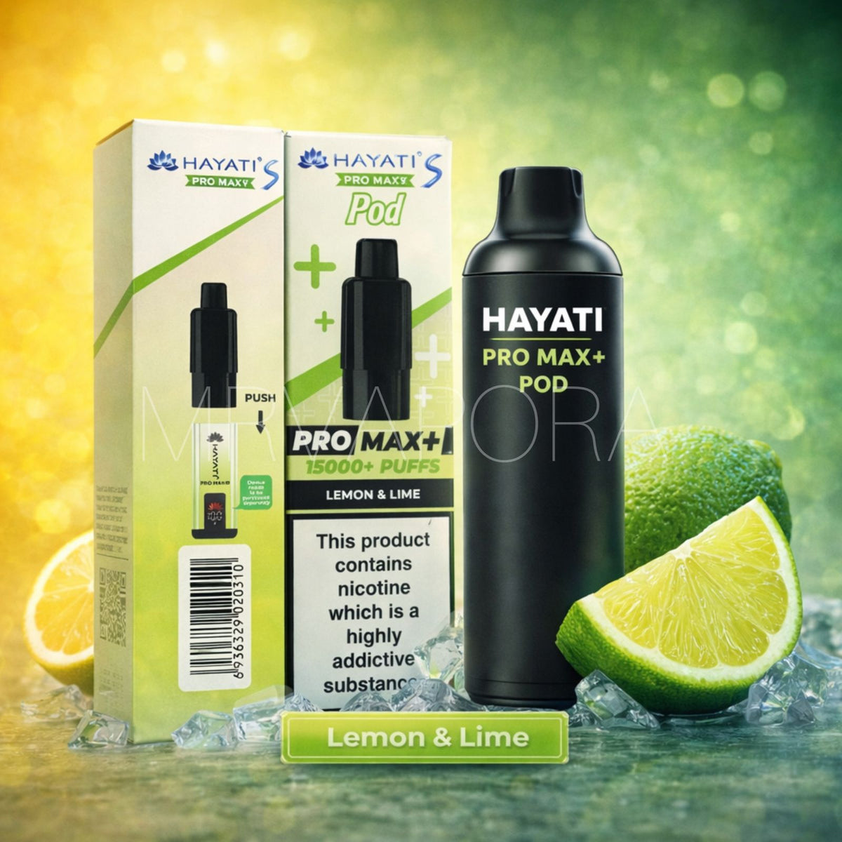 HAYATI PRO MAX + 15000 PUFFS - COMPATIBLE PODS - MrVapora.pk