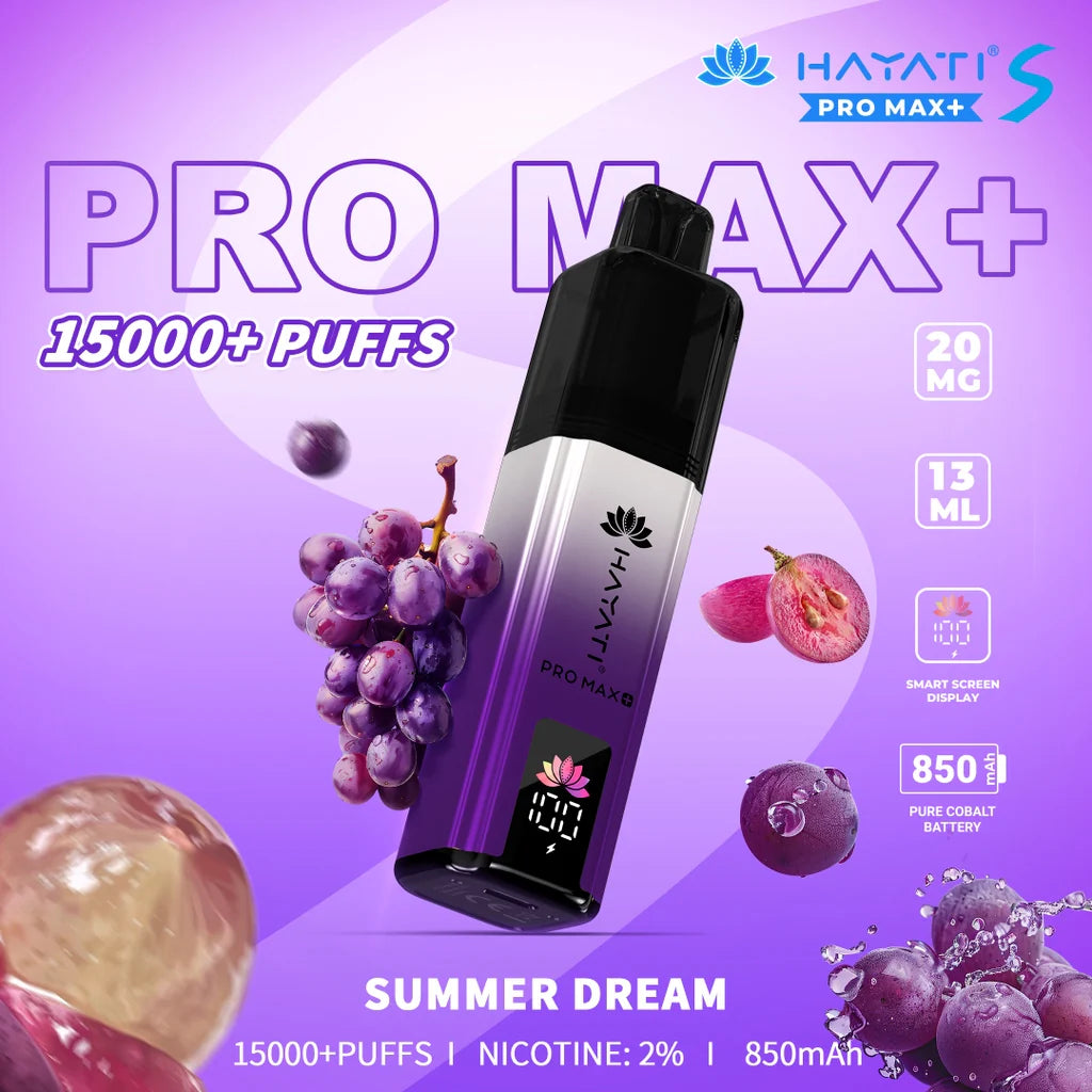 HAYATI PRO MAX S+ 15000 PUFFS DISPOSABLE - MrVapora.pk