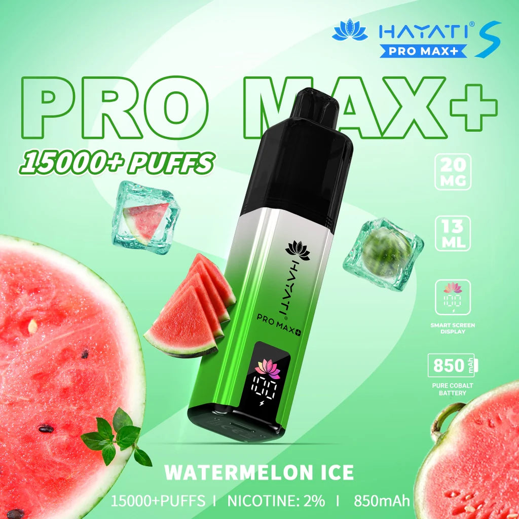 HAYATI PRO MAX S+ 15000 PUFFS DISPOSABLE - MrVapora.pk
