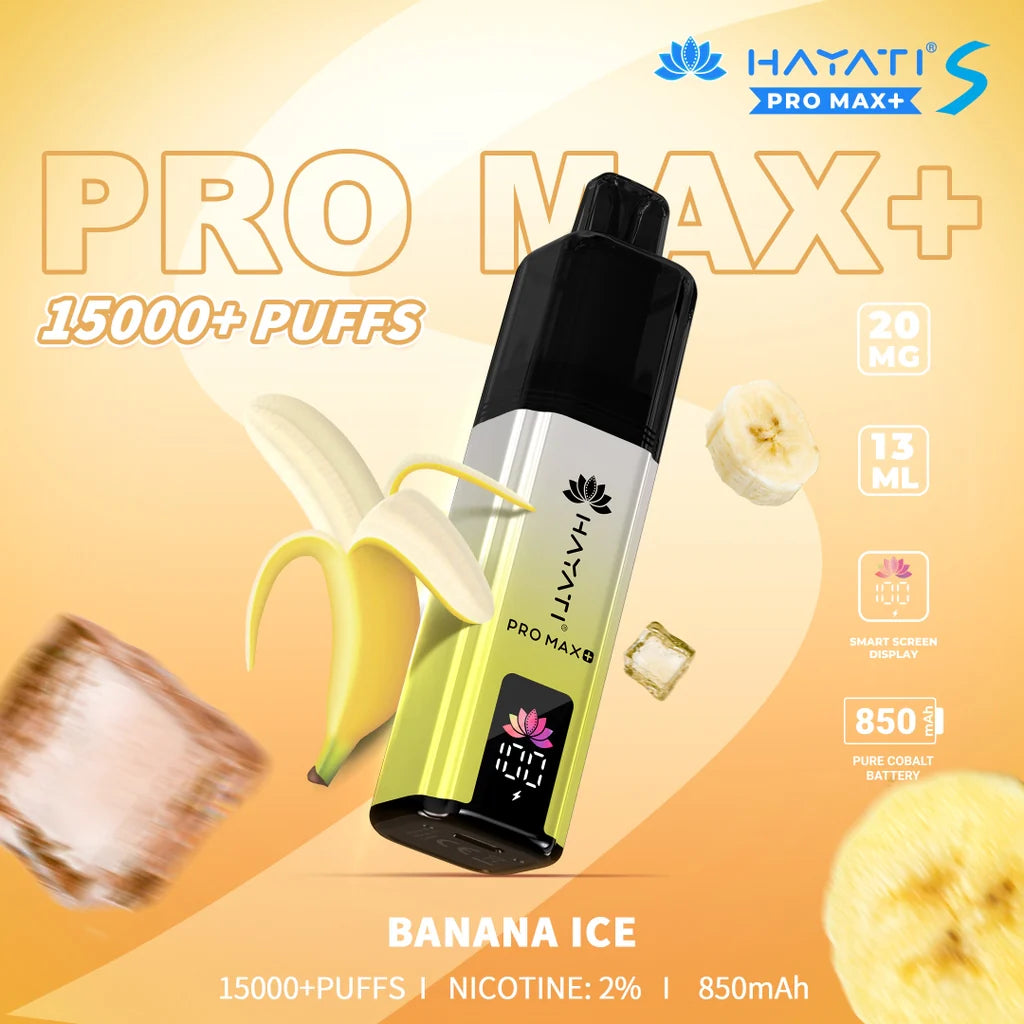 HAYATI PRO MAX S+ 15000 PUFFS DISPOSABLE - MrVapora.pk