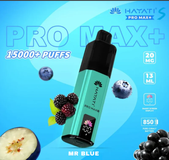 HAYATI PRO MAX S+ 15000 PUFFS DISPOSABLE - MrVapora.pk