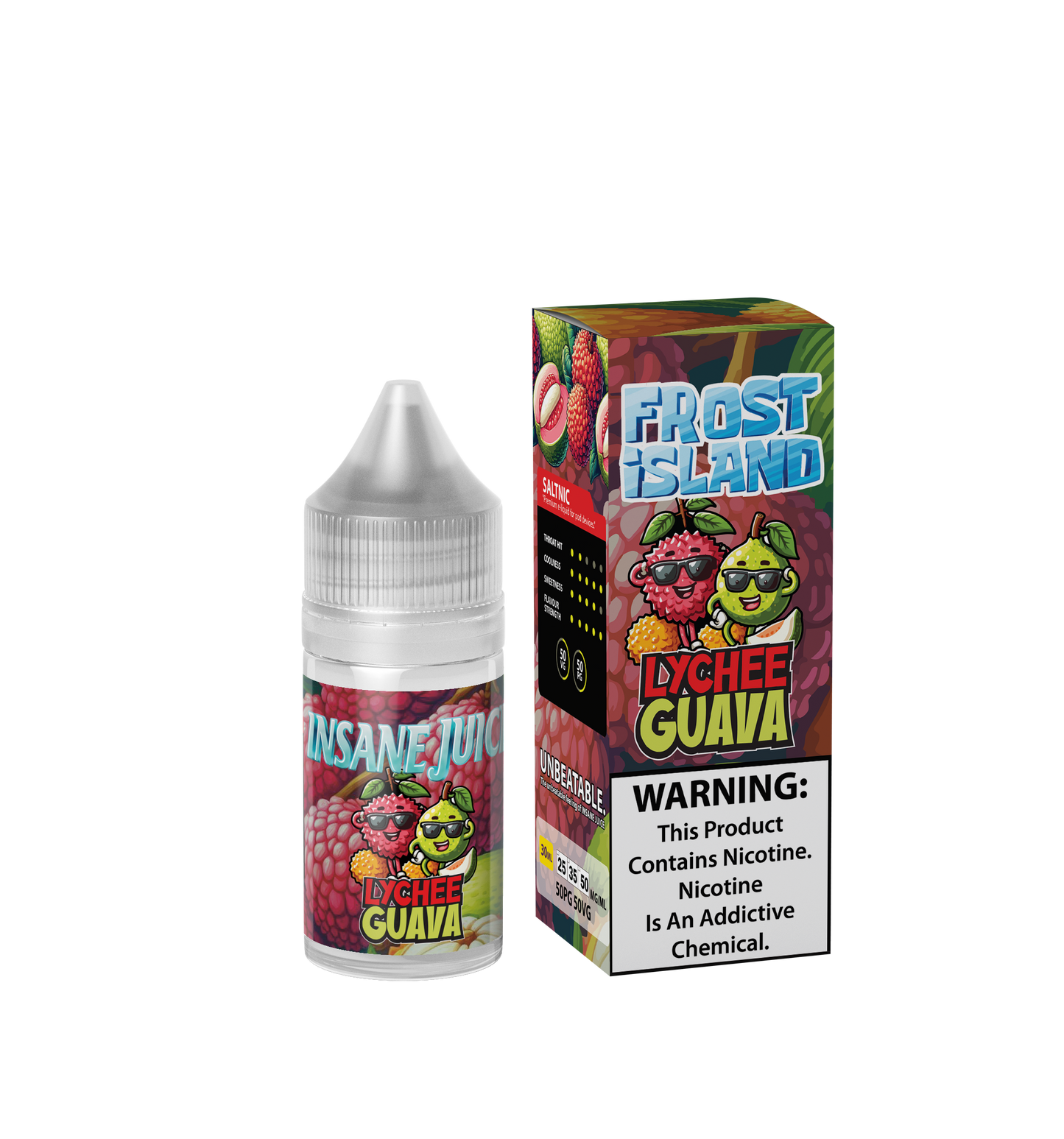 INSANE LYCHEE GUAVA 30ML - MrVapora.pk