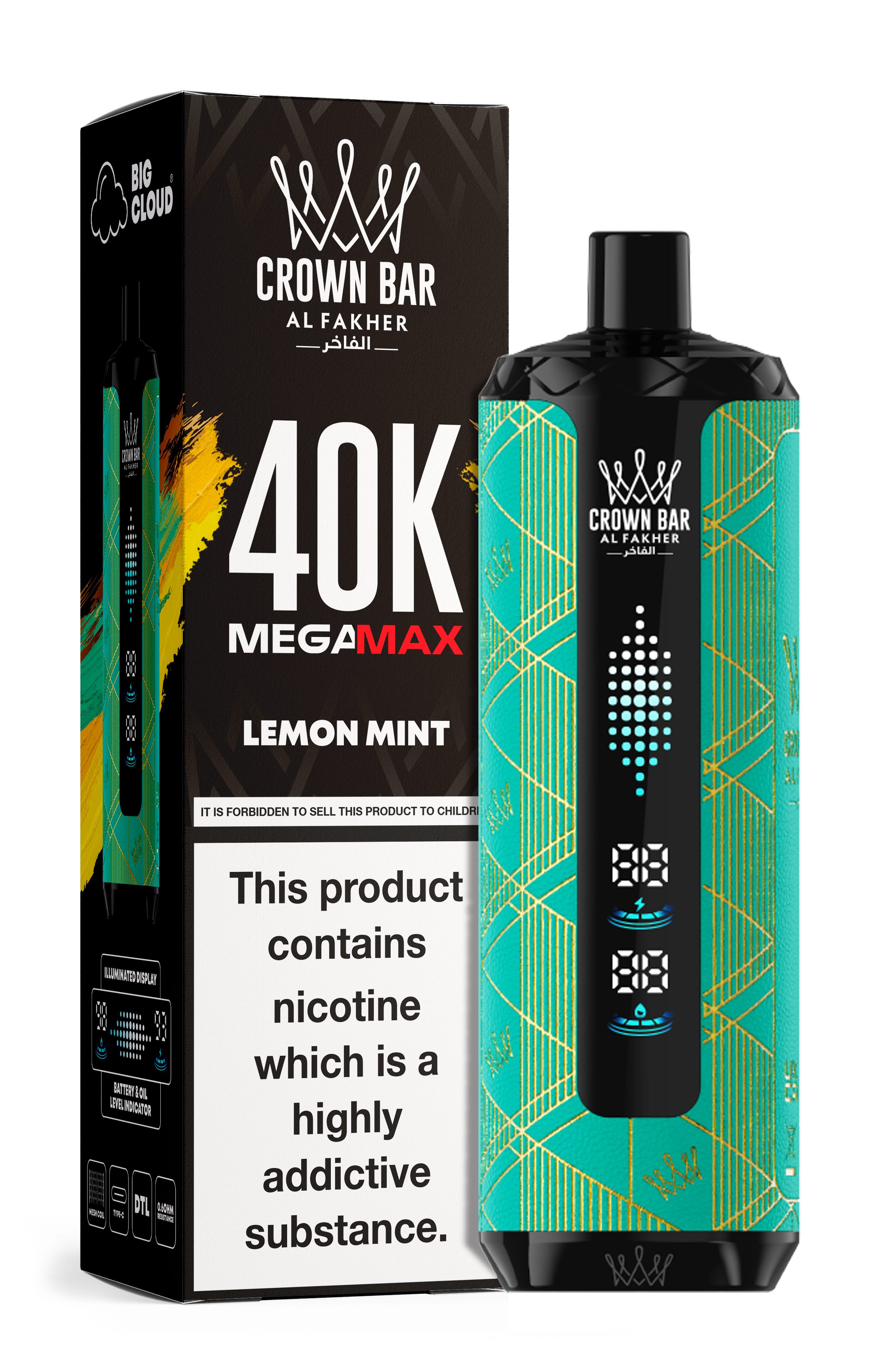 AL FAKHER MEGA MAX 40K CROWN BAR DISPOSABLE 6MG
