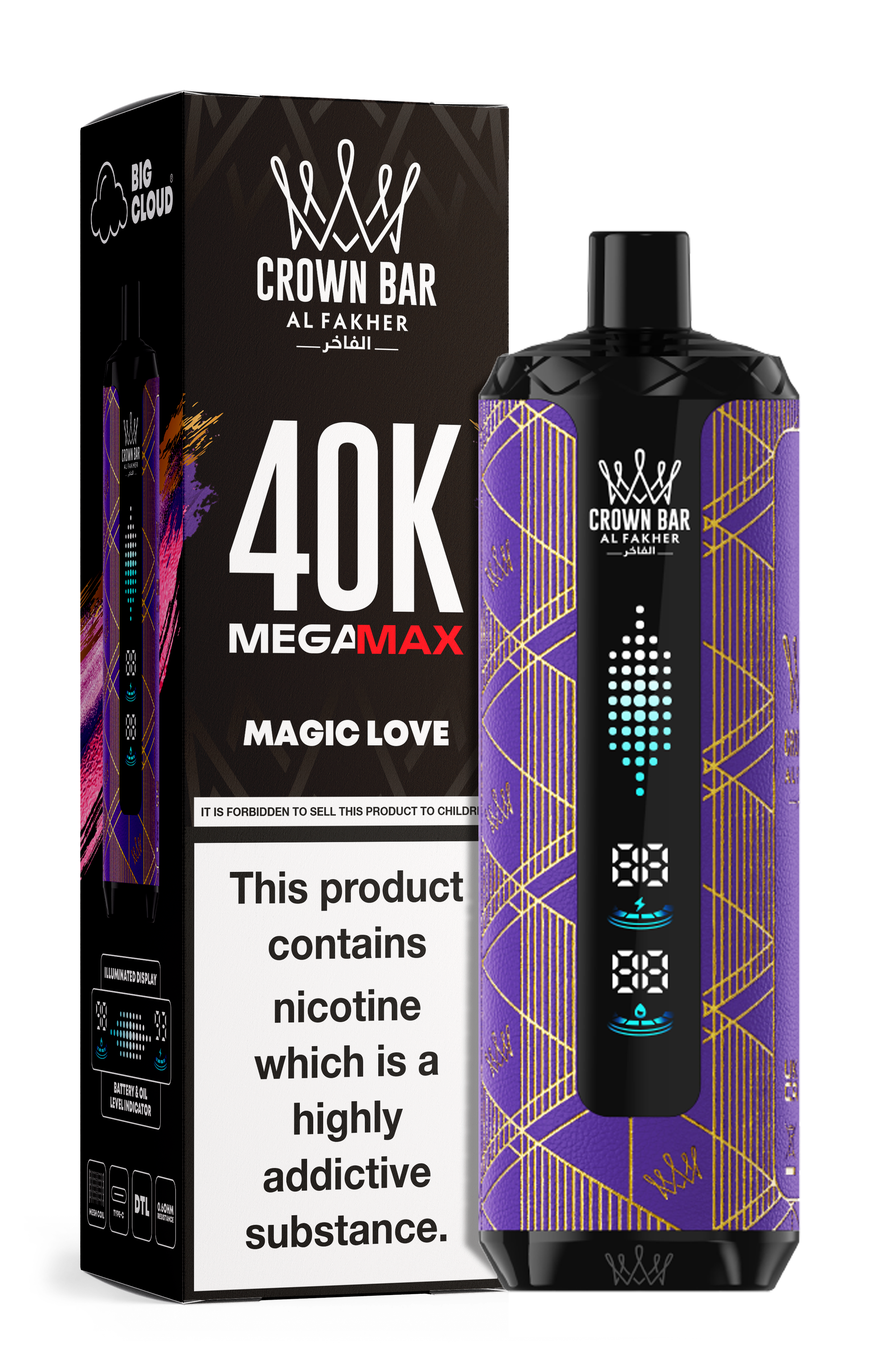 AL FAKHER MEGA MAX 40K CROWN BAR DISPOSABLE 6MG