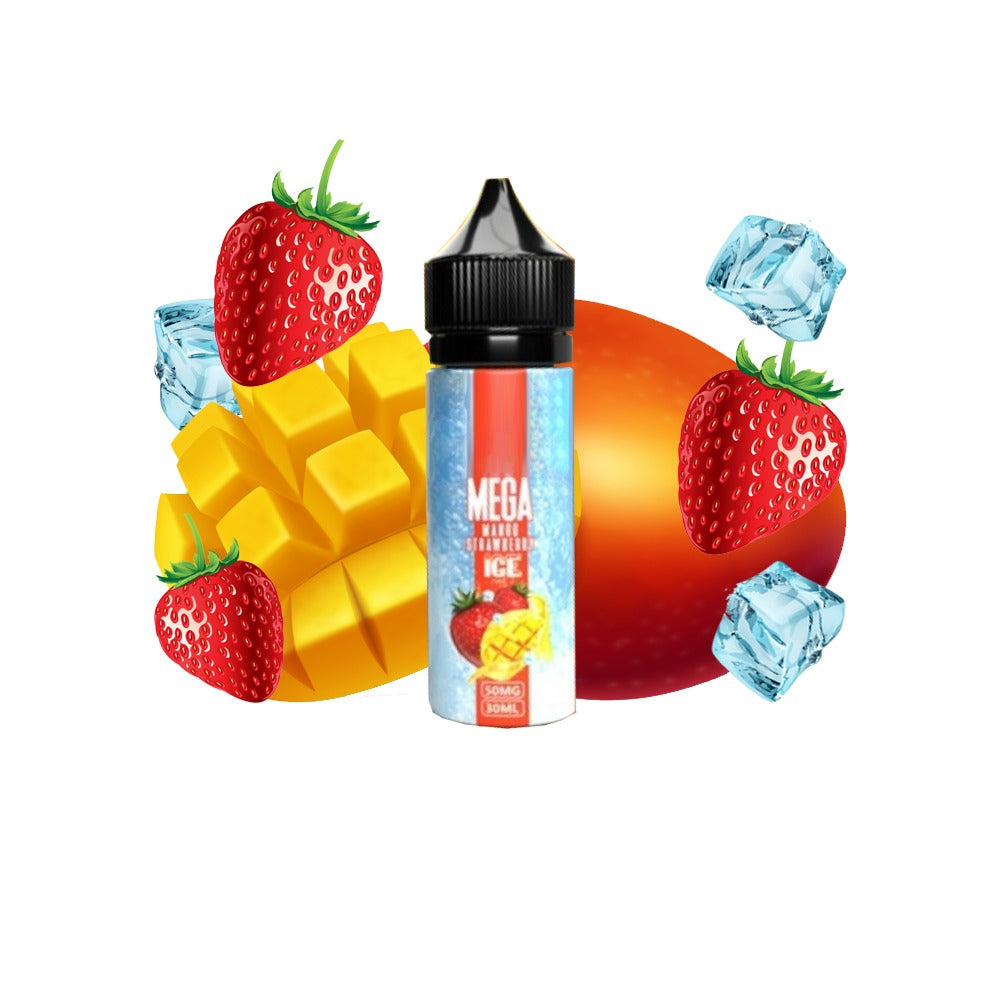 MEGA MANGO STRAWBERRY ICE 6MG 60ML - MrVapora.pk