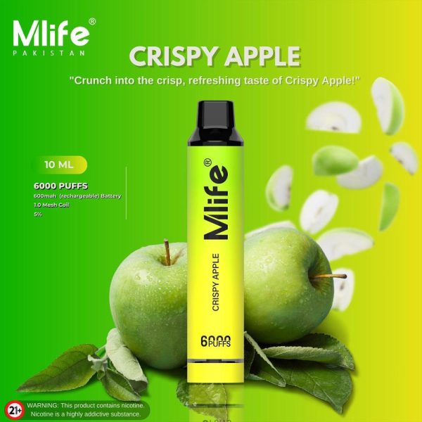 MLIFE DISPOSABLES 6000 PUFFS 50MG AT BEST PRICE - MrVapora.pk