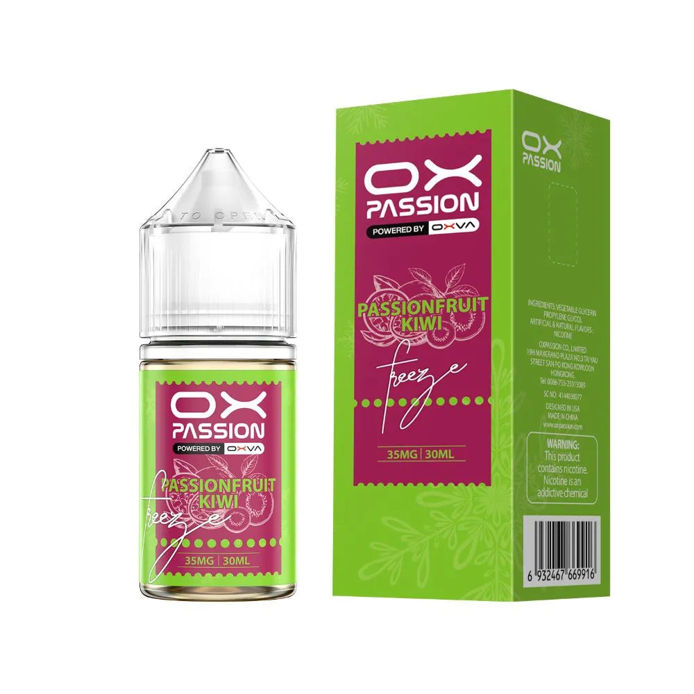 PASSION FRUIT KIWI ICE 30ML- OX PASSION SALT BY OXVA - MrVapora.pk