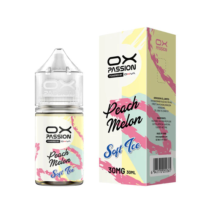 PEACH MELON 30ML - OX PASSION SOFT ICE - MrVapora.pk