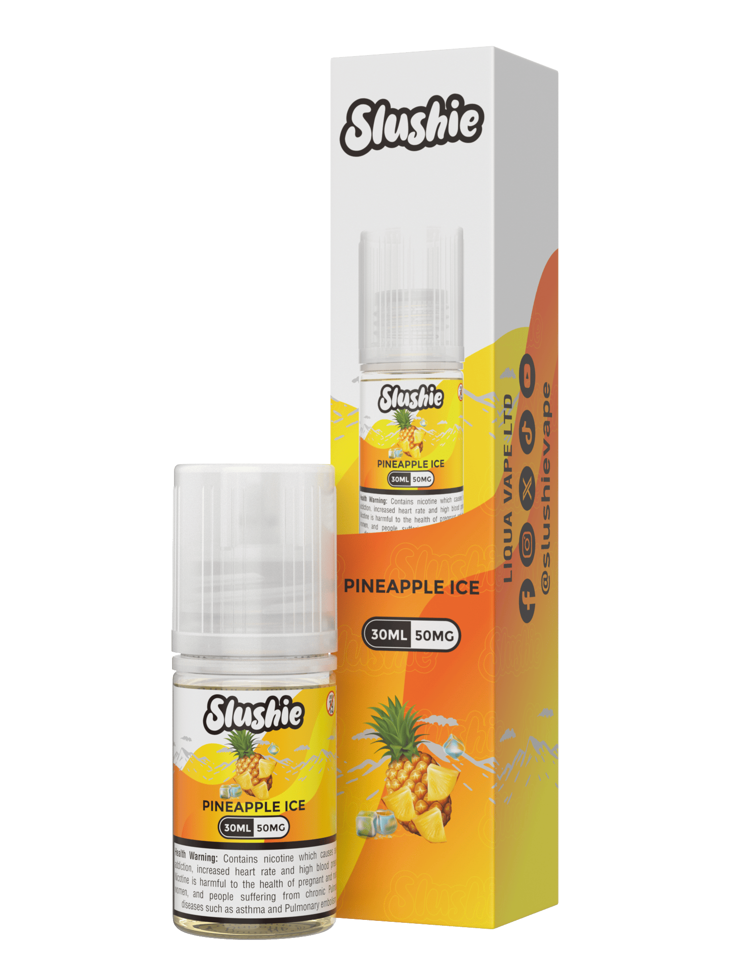 PINEAPPLE ICE 35MG,50MG 30ML - SLUSHIE E LIQUID - MrVapora.pk