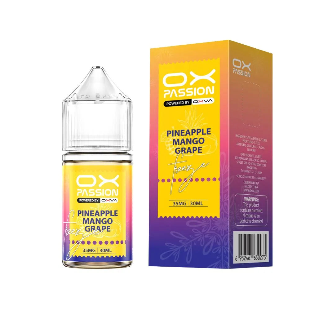 PINEAPPLE MANGO GRAPE ICE 30ML- OX PASSION SALT BY OXVA - MrVapora.pk