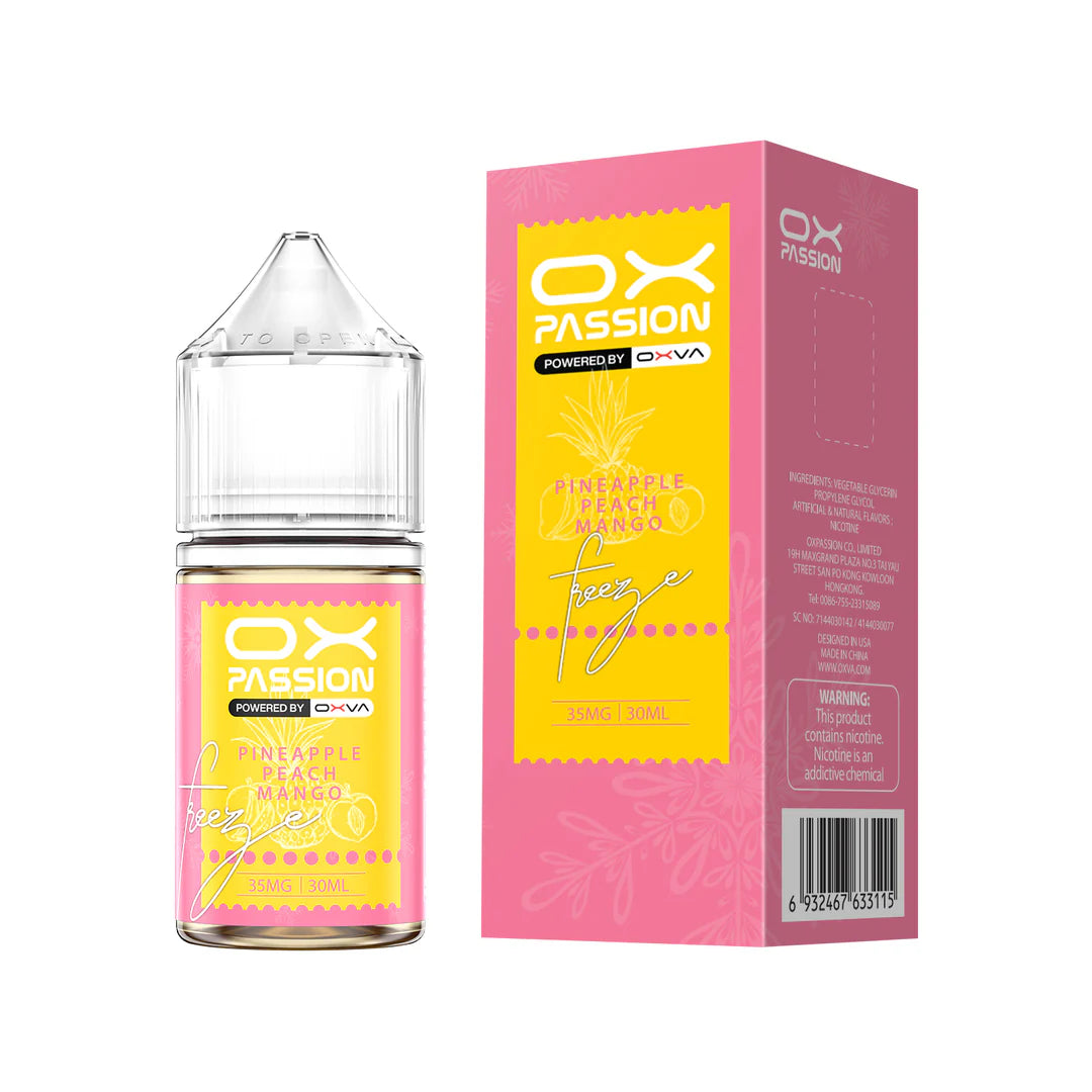 PINEAPPLE PEACH MANGO ICE 30ML- OX PASSION SALT BY OXVA - MrVapora.pk