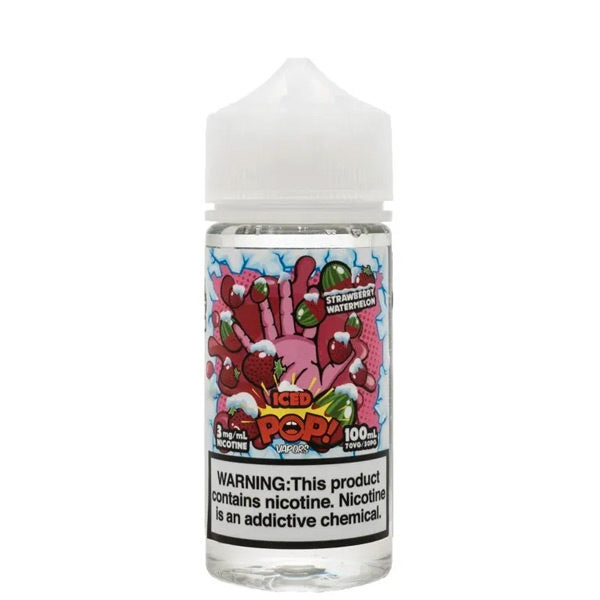 POPVAPRS - STRAWBERRY WATERMELON ICED 6MG 100ML - MrVapora.pk