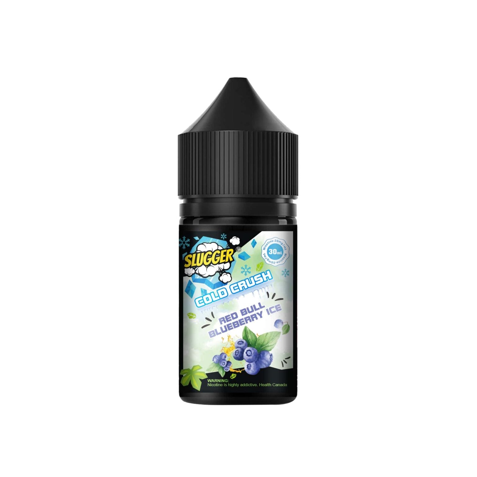 RED BULL BLUEBERRY 20MG - SLUGGER COLD CRUSH SERIES30ML - MrVapora.pk