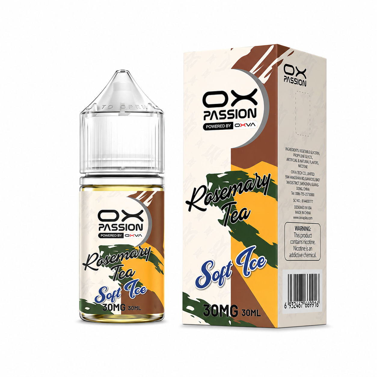 ROSEMARY TEA 30ML - OX PASSION SOFT ICE - MrVapora.pk