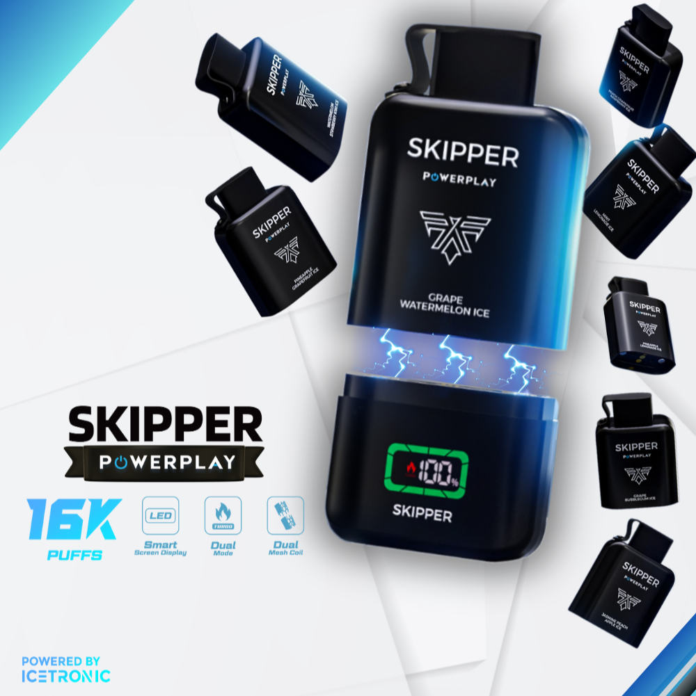 SKIPPER POWERPLAY 5% 16000 PUFFS - MrVapora.pk
