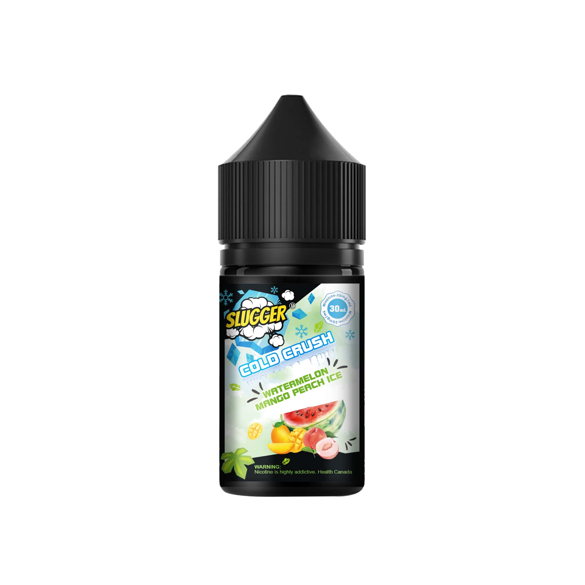 SLUGGER COLD CRUSH WATERMELON MANGO PEACH 20MG-30ML - MrVapora.pk