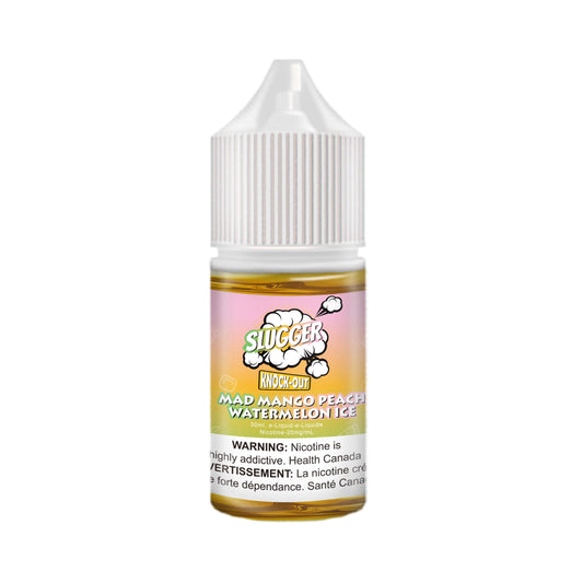 SLUGGER KNOCK-OUT MANGO PEACH WATERMELON 20MG,35MG,50MG 30ML - MrVapora.pk