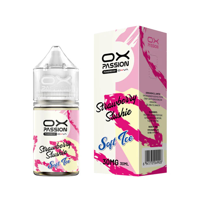 STRAWBERRY SLUSHIE ICE 30ML - OX PASSION SOFT ICE - MrVapora.pk