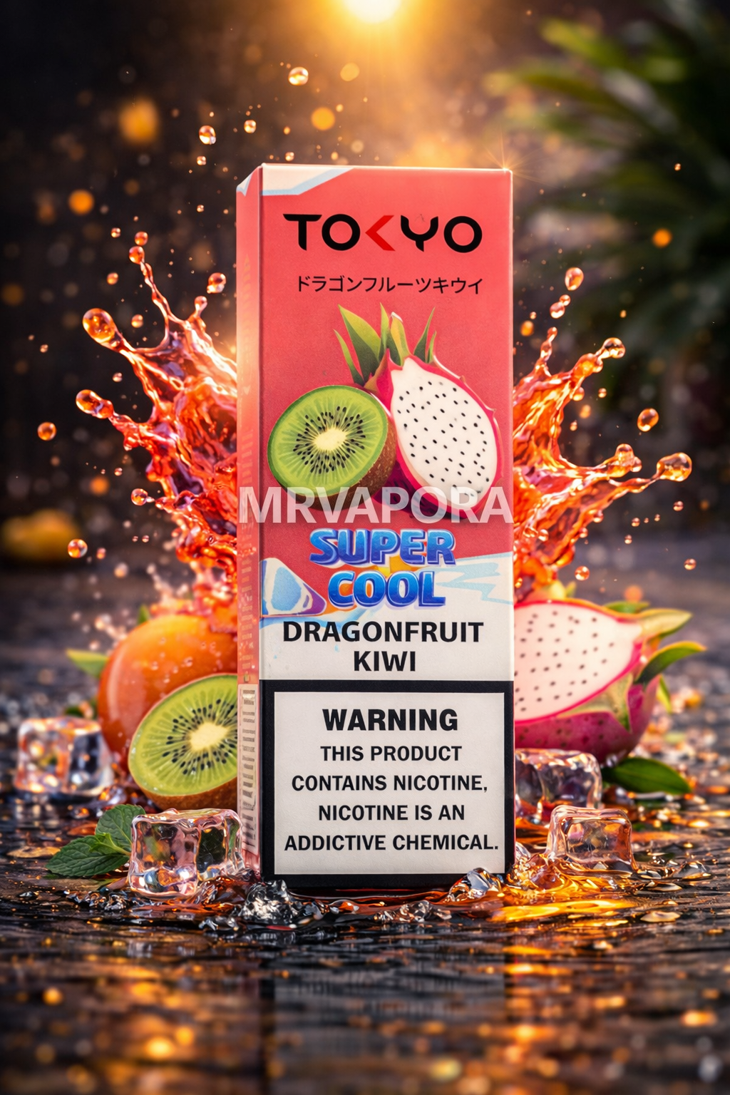 TOKYO SUPER COOL DRAGON FRUIT KIWI 30ML - MrVapora.pk