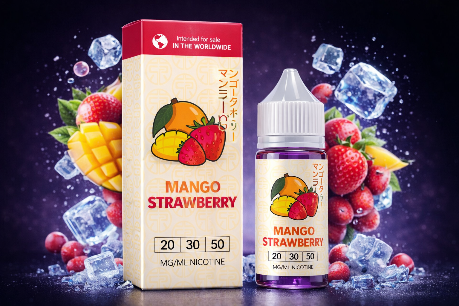 Tokyo Salt – Iced Strawberry Mango 30ml - MrVapora.pk