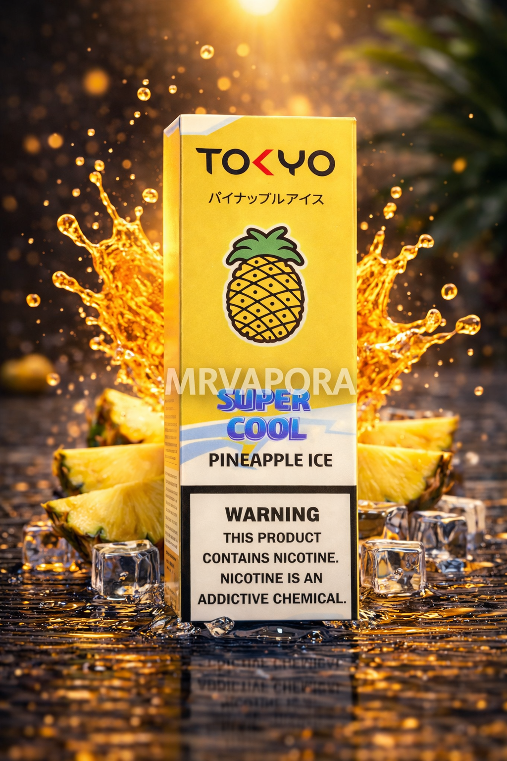 Tokyo - Super Cool Pineapple Ice 35MG,50MG 30ML - MrVapora.pk